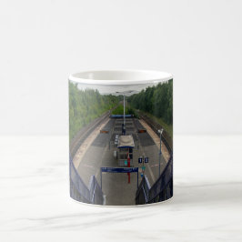 Taza De Café Estación de Ferrocarril Burnley Rose Grove
