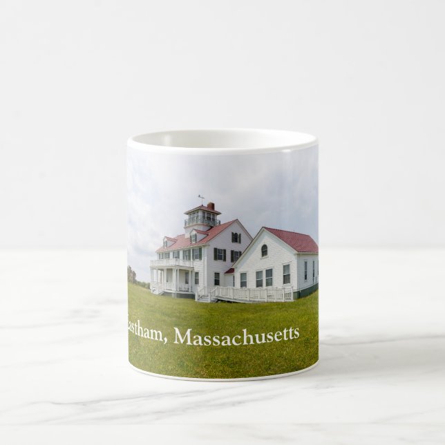 Taza De Café Estación de Guardacostas Eastham Massachusetts (Centro)