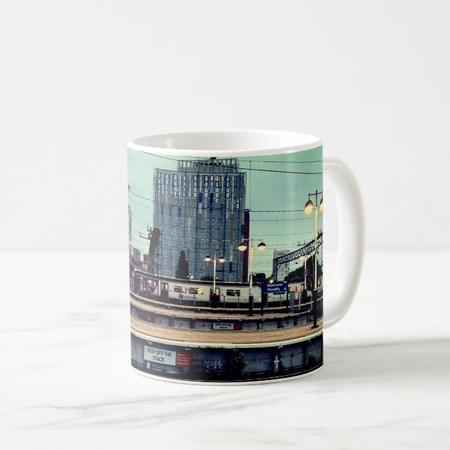 Taza De Café Estación de Manchester, con vista (Anverso derecho)