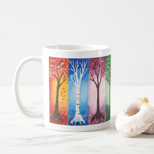 Taza De Café Estaciones (Con donut)