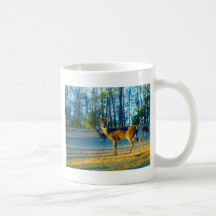 Taza De Café Estadio/Deer Buck, cielo azul brillante