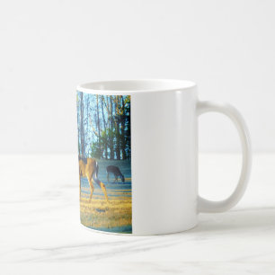 Taza De Café Estadio/Deer Buck, cielo azul brillante