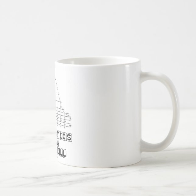 Taza De Café Estadísticas en pocas palabras (chuleta del Stats) (Derecha)