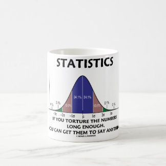 Taza De Café Estadísticas si torturan los números lo suficiente