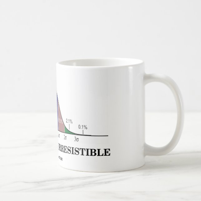 Taza De Café Estadístico irresistible (humor del Stats) (Derecha)