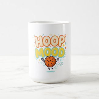 Taza De Café Estado de ánimo de baloncesto divertido fanático d