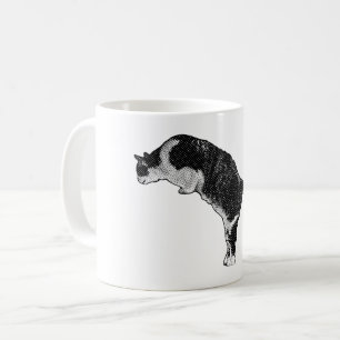Taza De Café Estado de ánimo de gato curioso