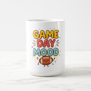 Taza De Café Estado de ánimo divertido para el día del partido 