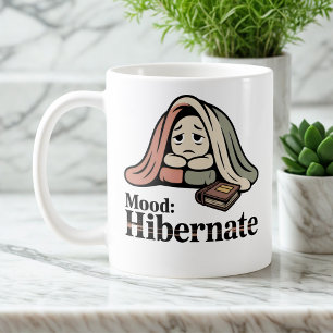 Taza De Café Estado de ánimo: Hibernar Retiro Acogedor con Au
