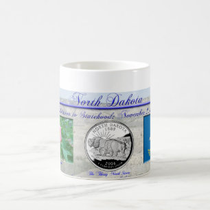 Taza De Café Estado de Dakota del Norte conmemorativo