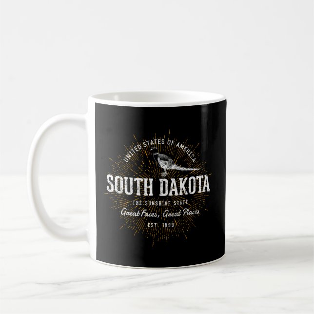 Taza De Café Estado De Dakota Del Sur (Izquierda)