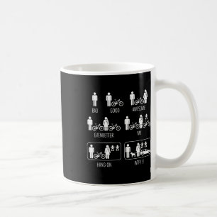 Taza De Café Estado de hombre divertido en bicicleta de montaña