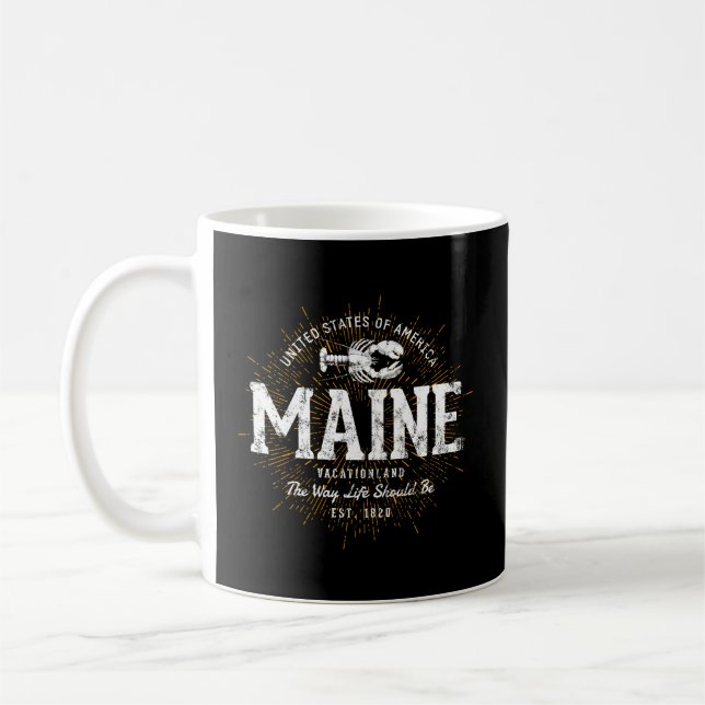 Taza De Café Estado De Maine (Izquierda)
