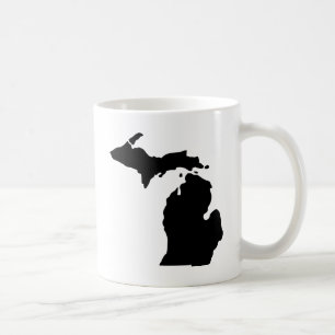 Taza De Café Estado de Michigan americano