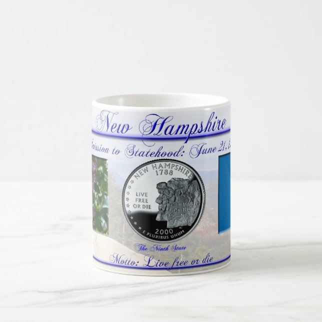 Taza De Café Estado de New Hampshire conmemorativo (Centro)