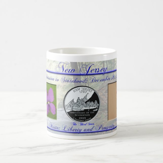 Taza De Café Estado de New Jersey conmemorativo (Centro)