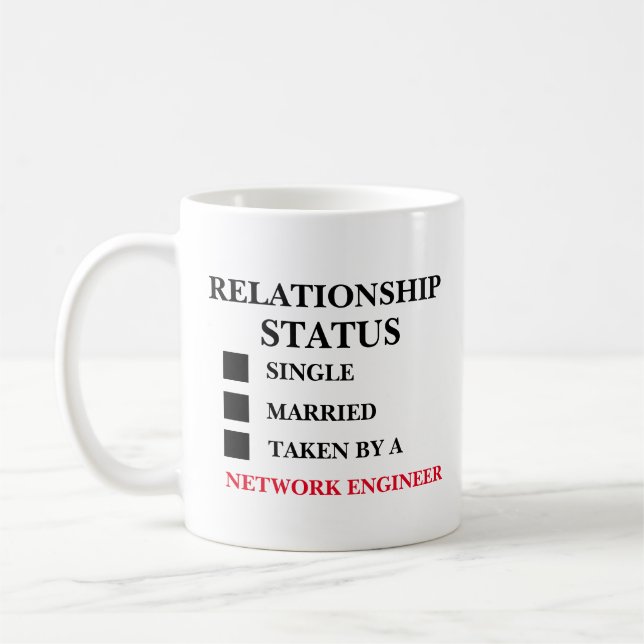 Taza De Café Estado de relación Ingeniero de redes  (Izquierda)