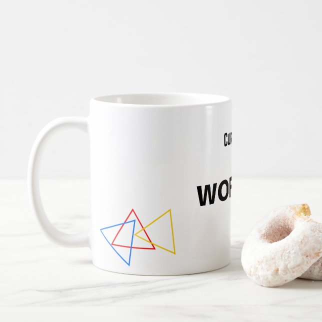 Taza De Café Estado de trabajo simple (Con donut)
