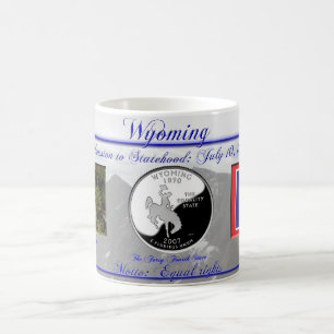 Taza De Café Estado de Wyoming conmemorativo