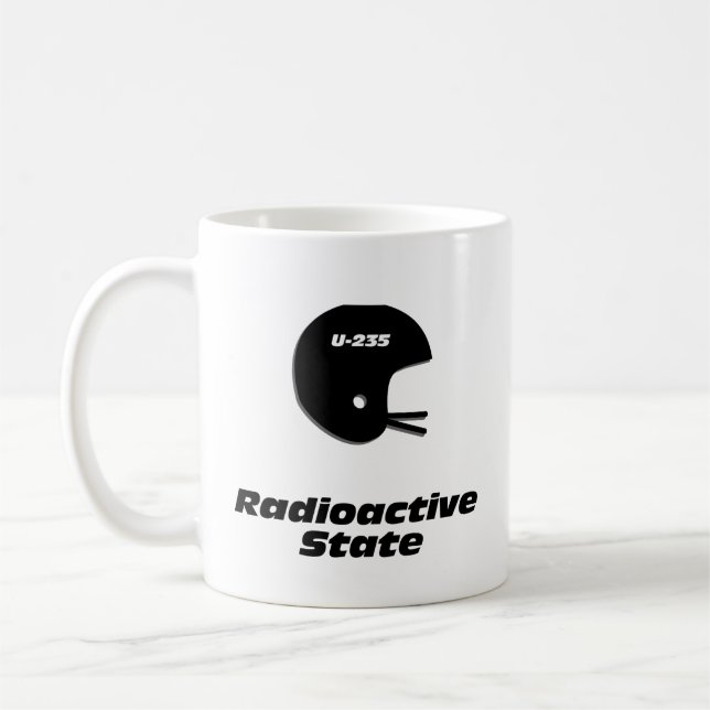 Taza De Café Estado radiactivo del casco de fútbol (Izquierda)