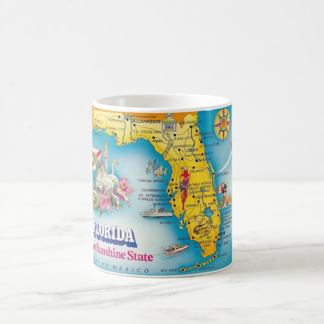 Taza De Café Estado Sunshine - Florida Mug (Centro)