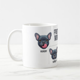 Taza De Café Estados de ánimo divertidos de Frenchie Diseño div