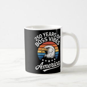 Taza De Café Estados Unidos 250 Años De Boss Vibes Vintage Esta