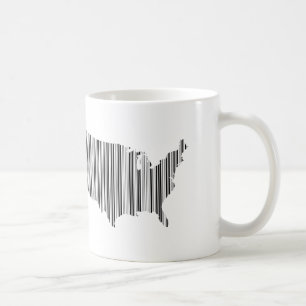 Taza De Café Estados Unidos de América en Código de Barras