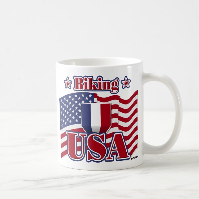 Taza De Café Estados Unidos en bicicleta (Derecha)