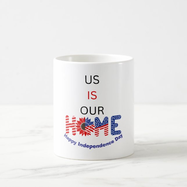 Taza De Café "Estados Unidos es nuestro hogar" Personalizado pa (Centro)