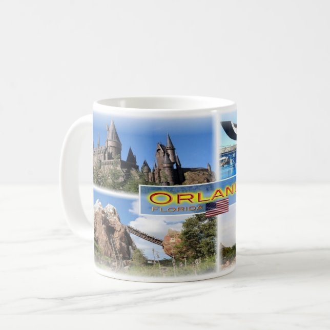 Taza De Café Estados Unidos - Florida - Orlando - (Anverso izquierdo)