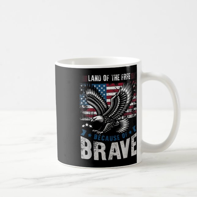 Taza De Café Estados Unidos Patriota Águila Tierra De Los Libre (Derecha)