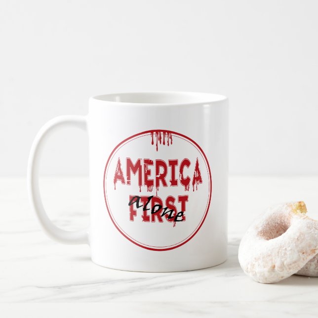 Taza De Café Estados Unidos primero...... (Con donut)