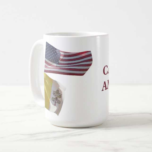 Taza De Café Estadounidense Católico (Anverso izquierdo)