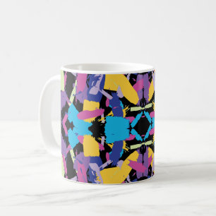 Taza De Café Estallido Vibrante: Salpicaduras de Color Aleatori