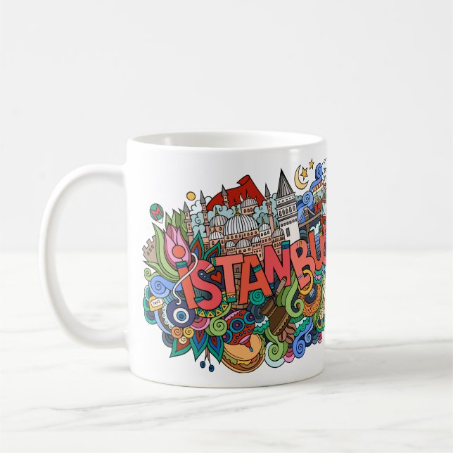 Taza De Café Estambul Turkeye (Izquierda)