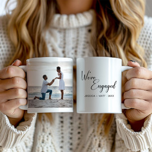 Taza De Café Estamos Comprometidos Foto Año de Compromiso