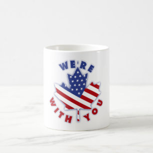 TAZA DE CAFÉ ESTAMOS CON USTEDES CAFÉ MUG