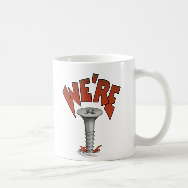 TAZA DE CAFÉ ESTAMOS GRITADOS. (Derecha)