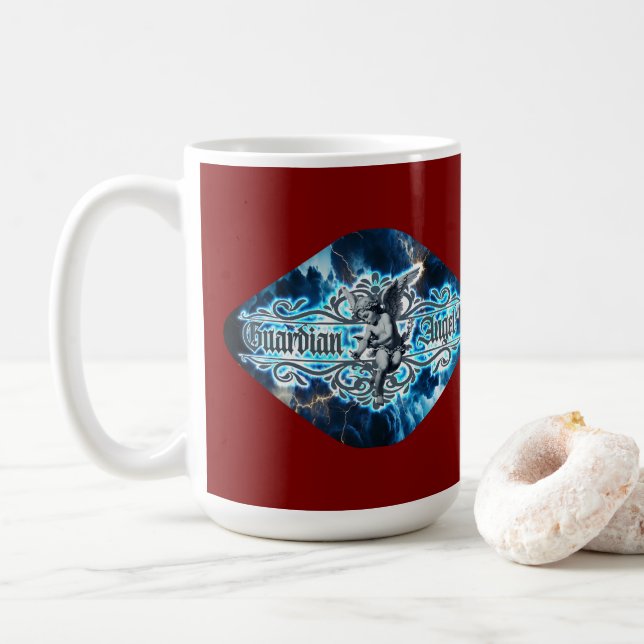 Taza De Café Estampa Anjo - Guardian Angel – Caneca (Con donut)
