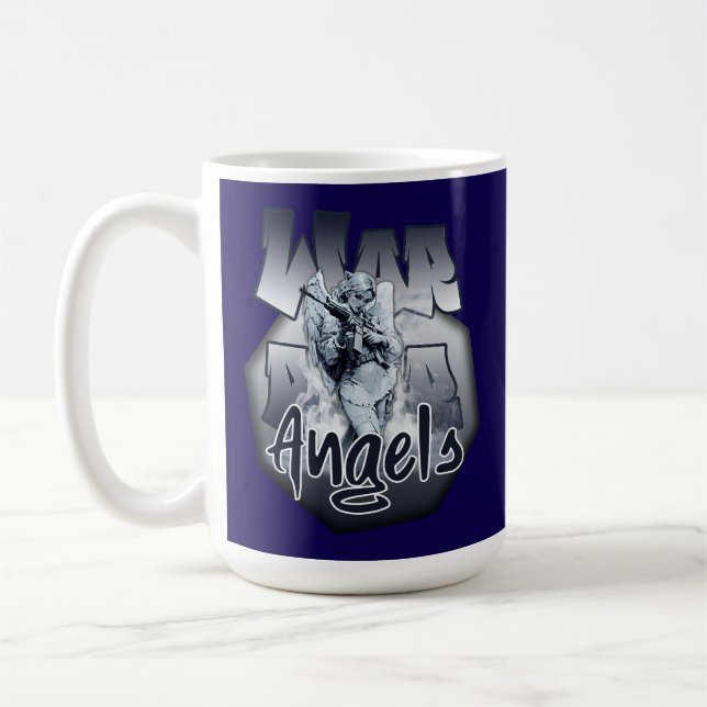 Taza De Café Estampa Anjo - Warrior Angels - Caneca (Izquierda)