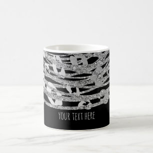 Taza De Café Estampa de Guepardo Glam Golden Impresión de Anima