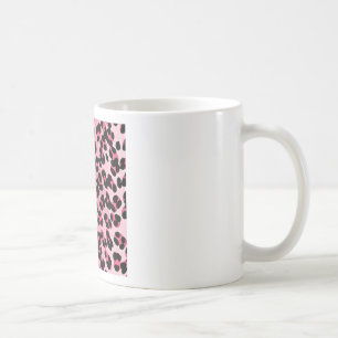 Taza De Café Estampa de Guepardo Rosa RAB Rockabilly