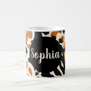Taza De Café Estampa de jirafa personalizable