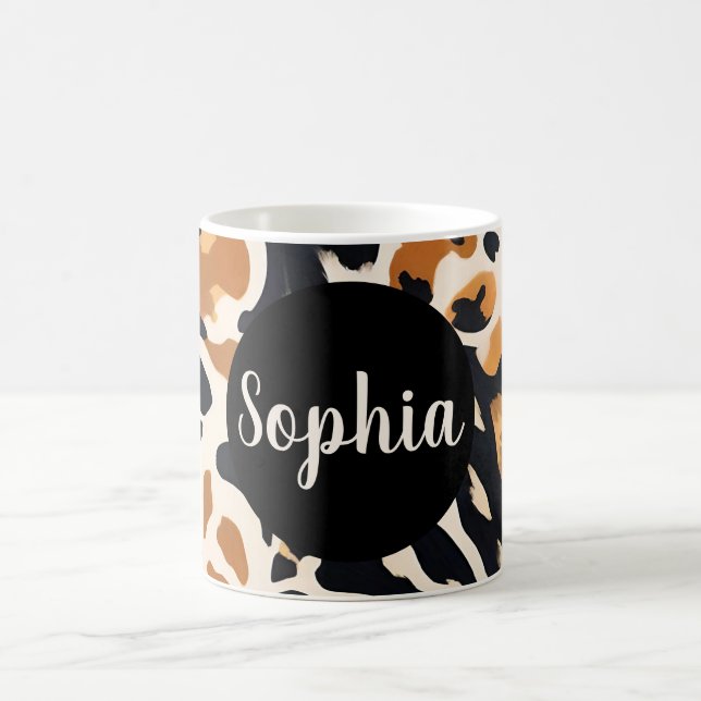 Taza De Café Estampa de jirafa personalizable (Centro)
