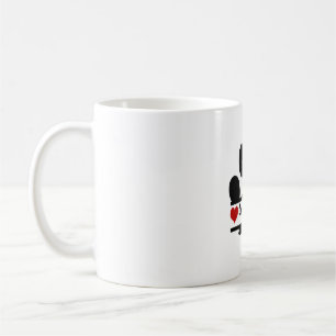 Taza De Café Estampa de pata de perro Spaniel Francés