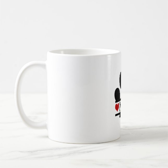 Taza De Café Estampa de pata de perro Spaniel Francés (Izquierda)