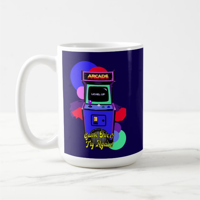 Taza De Café Estampa Game - Retro Arcade Game - Caneca (Izquierda)
