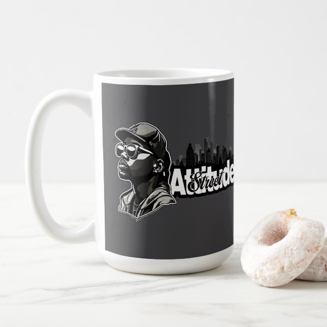 Taza De Café Estampa Hip Hop - Attitude Street - Caneca (Con donut)