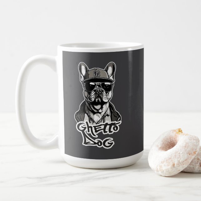 Taza De Café Estampa Hip Hop - Ghetto Dog - Caneca (Con donut)